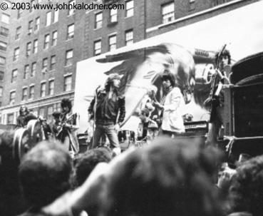 The Rolling Stones Performance on 5th Avenue in New York City - Publicity Photo by JDK - NYC - 1975