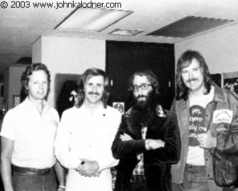 Dick Vanderbilt (Big Tree Records), John Ford Coley, JDK & England Dan @ a party for their hit record, 'I'd Really Love To See You Tonight' -  NYC - 1977