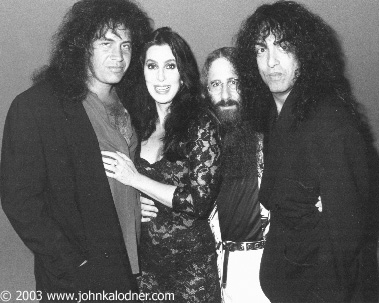 Gene Simmons (KISS), Cher, JDK & Paul Stanley (KISS) - 1989