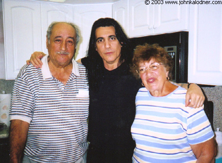 Joey DeMaio (Manowar bass player) with his parents at their home in Florida - February 2003