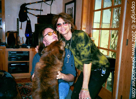 Gene Kirkland (Photographer) & Steven Tyler - April 2002