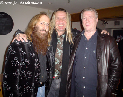 JDK, Nicko McBrain (Iron Maiden) & Rod Smallwood - London, England - March 2004