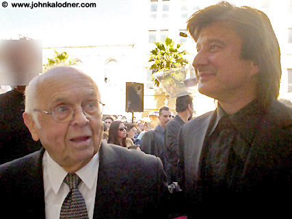Johnny Grant & Steve Perry @ Journey's star ceremony - Hollywood Walk Of Fame - January 21st, 2005