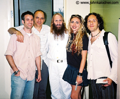 Mark Chotiner, Jeremy Hammond, JDK, Tina Hinton & Vivian Campbell (Def Leppard) @ Sanctuary Records - Los Angeles, CA  - April 2004