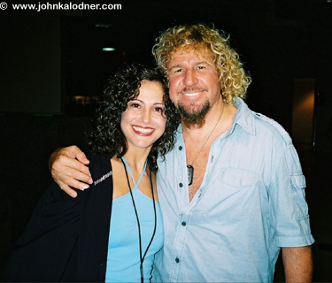 Michele Lanzelotte & Sammy Hagar - Philadelphia, PA  - June 2004