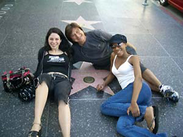 Nurse Heather, Steve Perry & Genisse 'on' Journey's Star @ the Hollywood Walk Of Fame - Los Angeles, CA - January 22nd, 2005
