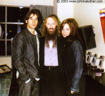 Raine Maida (Lead Singer for Our Lady Peace & Chantal's husband), JDK & Chantal Kreviazuk - Santa Monica, CA - 2003