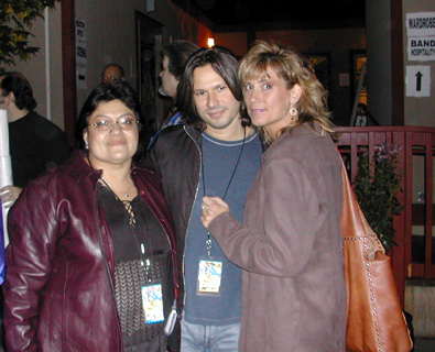 Rebecca Bernacke, Russ Irwin (Aerosmith) & Lori Campana - Mountain View, CA - November 22nd, 2002