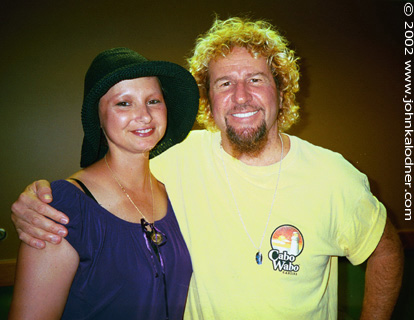 Sharon Zupko-Renzi & Sammy Hagar - August 2002