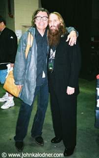 Tom Petersson (Cheap Trick) & JDK (backstage @ Aerosmith) - Philadephia, PA  - April 2004