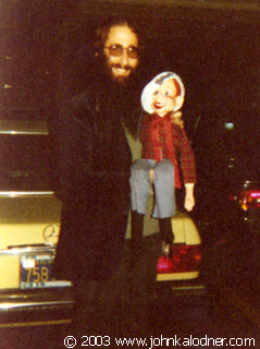 JDK & the SUPERSTAR Howdy Doody - in front of John Travoltas car - NYC - 1979
