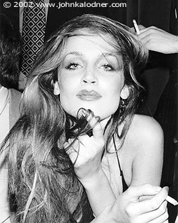 Jerry Hall at a party at the Waldorf Astoria - NYC - Winter 1975