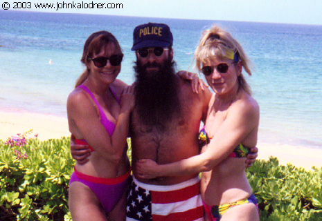 Joyce Friend (Lonn Friends Wife), JDK & Samantha Hart (The Worm) - Hawaii - 1991