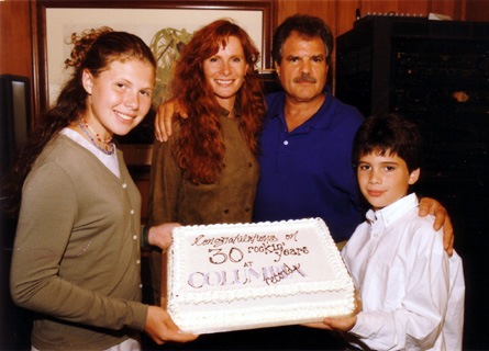 Marissa, Carolyn, Don (Senior VP of A & R-Columbia Records-for 35 years!) & James DeVito Celebrating Dons 30 years at Columbia Records!  NYC - September 1997