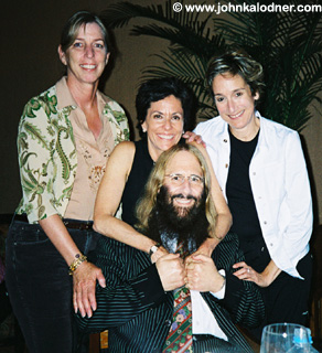Barbara Munch, Marilyn Shore, Nancy Shils & JDK @ JDKs High School Reunion Dinner - Philadelphia, PA - September 2004