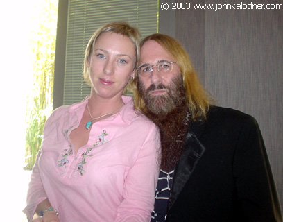 Catherine (Chantal Kreviazuks Tour Manager) & JDK at Sony Music - Santa Monica, CA - April 25th, 2003