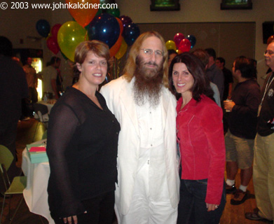 Debbie Patton, JDK, Fran Salafia (both from Sony Soundtracks) at the JDK Is Toast Party - Santa Monica, CA - September 2003