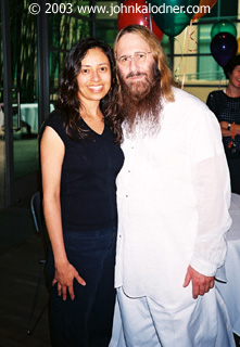 Elena Byrington & JDK @ the JDK Is Toast Party - Santa Monica, CA -  September 2003