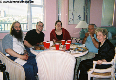 JDK, Adam & Jennifer Herman (JDKs nephew & niece), JDKs Dad & Mom @ JDKs Parents home in Florida - November 2004