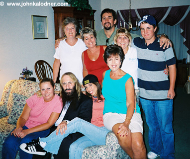clockwise from bottom left: Amy MacKay, Mary A. Oswald, Teresa MacKay, Jimmy Straus, Judy Torrey, Raymond MacKay, Dorothy Stetser, Angela Paul & JDK - New Jersey - September 2004