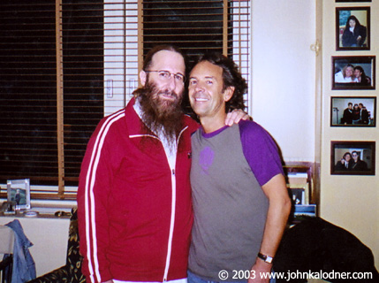 JDK & Rod MacSween (European Booking Agent for Aerosmith, Bon Jovi, Page & Plant, among many others) - London, England - July 2003