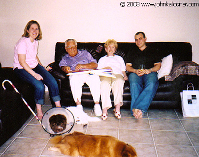 Jennifer Herman (JDKs Niece), JDKs Dad, JDKs Mom & Adam Herman (Jennifers Husband) - May 3rd, 2003