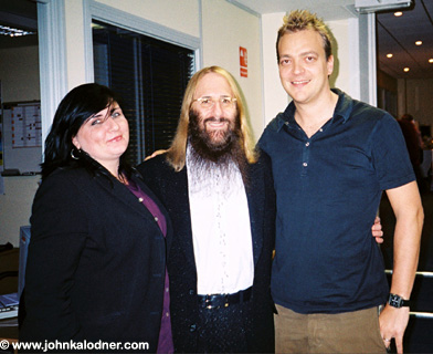 Jennifer Ivory, JDK & Giles Green @ the Sanctuary Offices - London, England - October 2004