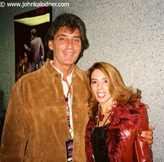 Jimmy Ayers (Tour Manager for Aerosmith) & Angela Paul backstage at Aerosmith - New York - November  2003