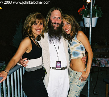 Lynn Mays, JDK (SMILING!!!) & Angela Paul  backstage at Aerosmith - Philadelphia, PA - August 29th, 2003