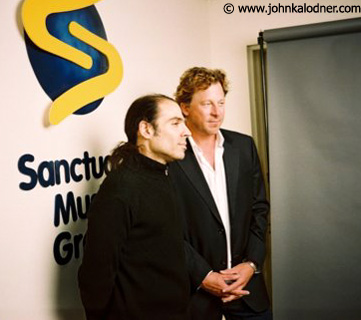 Merck Mercuriadis & Carl Stubner @ the Sanctuary Office - NYC - October  2003