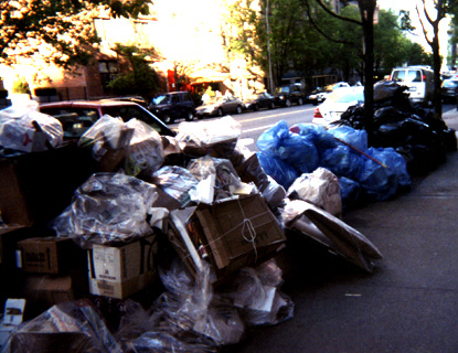 Trash Day in NYC - May 2005