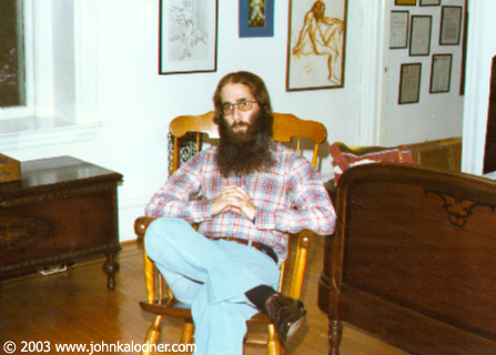 JDK in his apartment in Philly - Philadelphia, PA - 1975