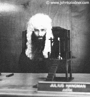 JDK as Judge Julius Hangman in the Sammy Hagar video 'I Can't Drive 55' - Los Angeles, CA - 1984