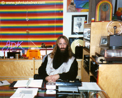 JDK in his very colorful Geffen Office - Los Angeles, CA - 1990