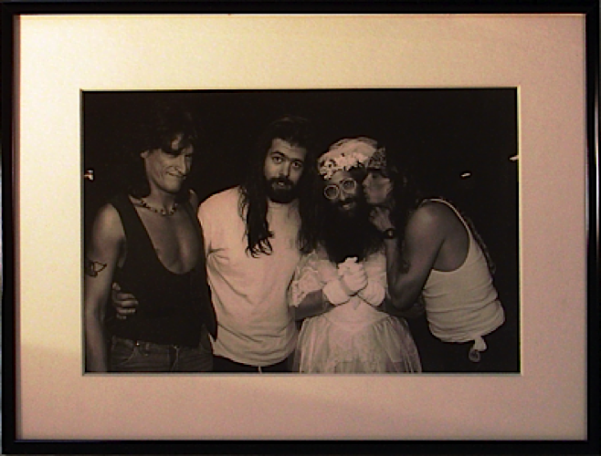 Aerosmith, JDK, Rick Rubin on the set Dude Looks Like A Lady